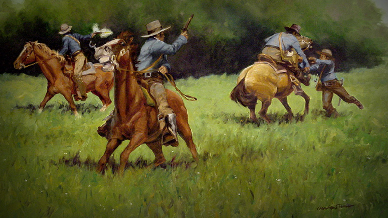 The Texians, led by Sidney Sherman, retreat after failing to capture a Mexican cannon on the eve of the battle
