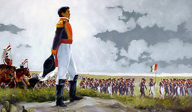 Santa Anna marches north