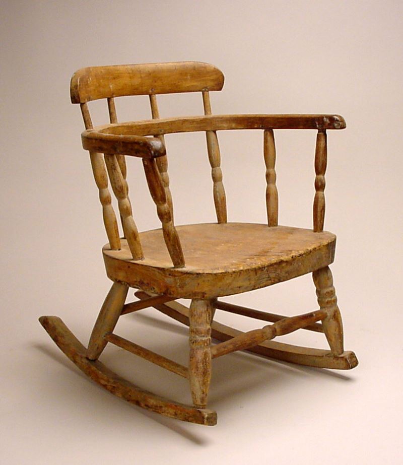 Furnishings Chair Rocking Detail Child S Wooden Rocking Chair