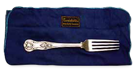 A silver fork that belonged to Thomas Rusk's family