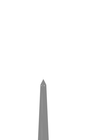 A size comparison image of the Bunker Hill Memorial