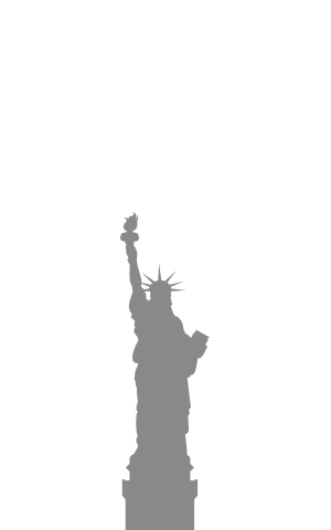 A size comparison image of the Statue of Liberty