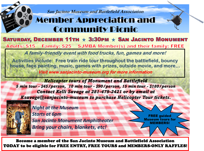 Information about Member Appreciation and Community Picnic